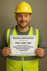 Confined space training course for entrants and attendants Construction
