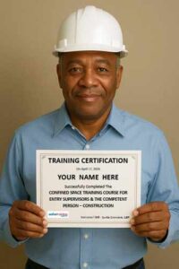 Confined space training course for entry supervisors and the competent person Construction
