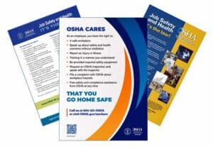 New OSHA Cares Workplace Poster